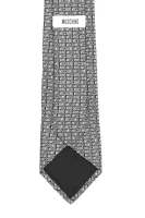 Jedwabny krawat Moschino szary